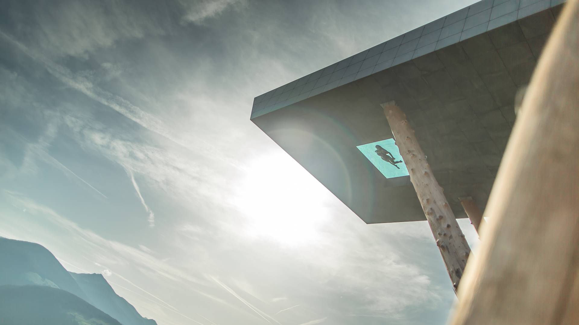 Skypool im Hotel Hubertus Südtirol