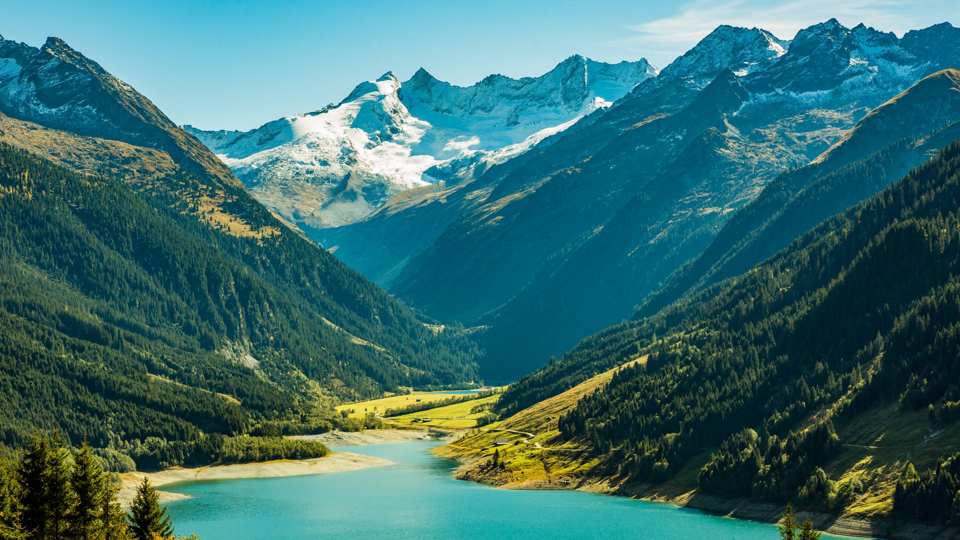 Tirol Berge Bergsee Landschaft Panorama Sommer
