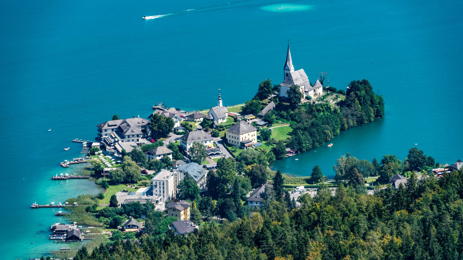 Wallfahrtsort Maria Wörth im Wörthersee in Kärnten Österreich