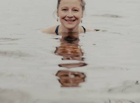 Einstieg in die Kältepraxis: Kaltbaden am Ritzensee  Symbolfoto