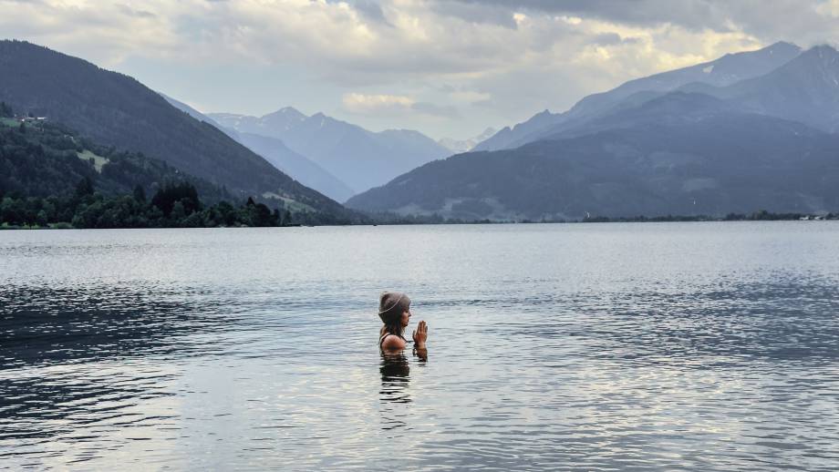 Einstieg in die Kältepraxis: Kaltbaden am Ritzensee  Symbolfoto
